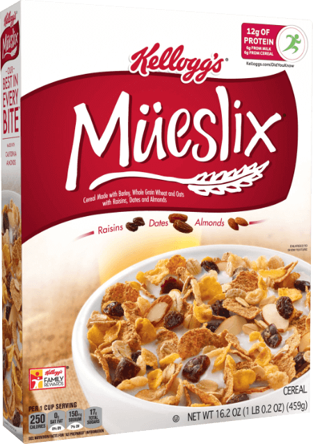 Mueslix Cereal Box