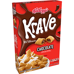 Krave Cereal Box